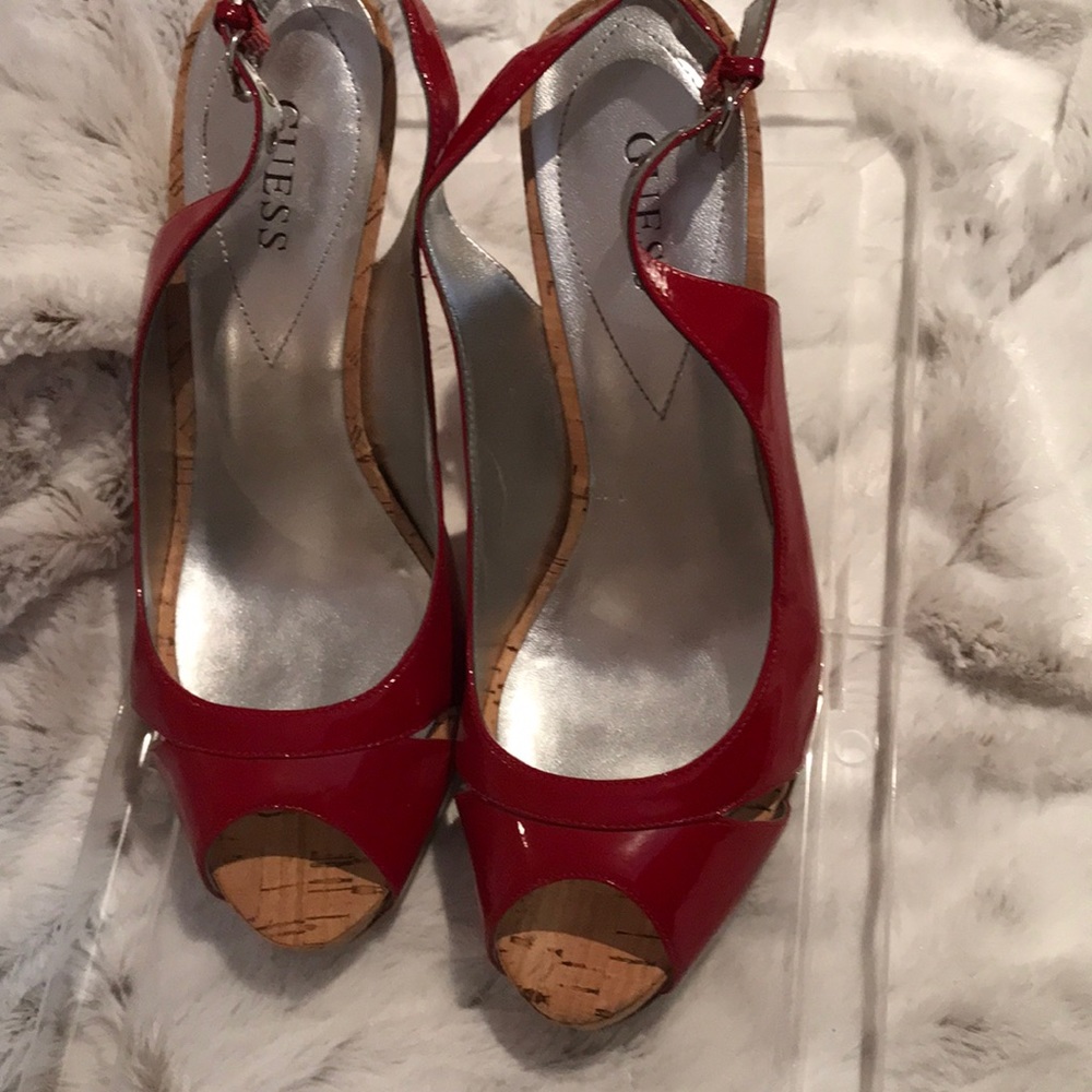 Guess Red Sandals